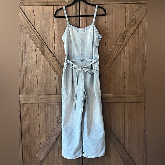 AG Adriano Goldschmied Giselle Denim Spaghetti Strap Jumpsuit Size Small EUC - Picture 5 of 11